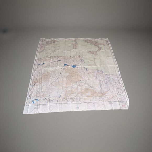 US Air Force Aeronautical Chart Service Cloth Map 1950 CL300 E & W Mediterranean - Picture 1 of 10